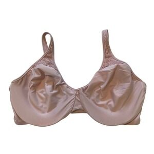Bali Satin Tracings Minimizer Bra 3385 Pink Underwire Full Coverage 36DD
